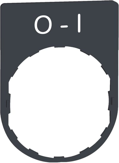Sign in plastic with text (ZBYP2178)