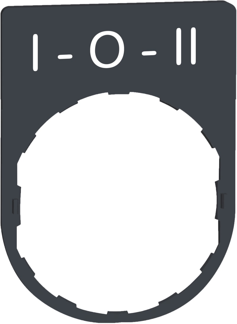 Sign in plastic with text (ZBYP2186)