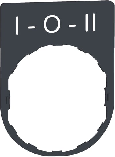 Sign in plastic with text (ZBYP2186)
