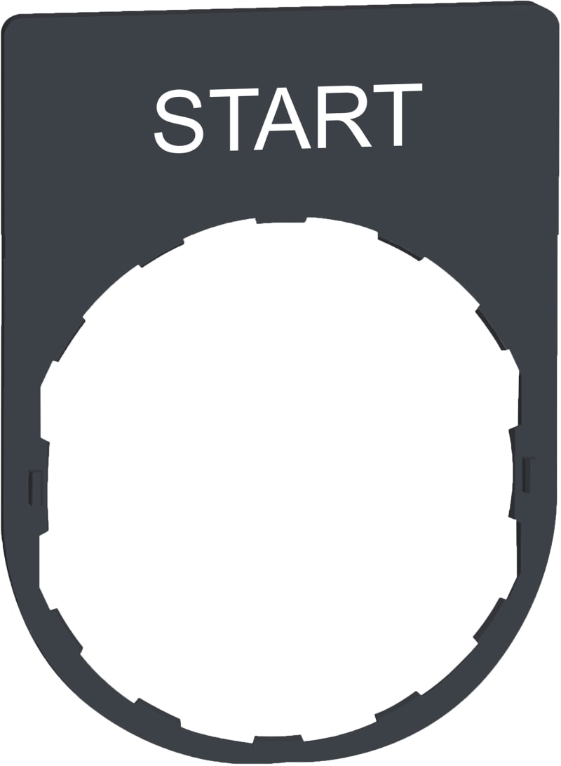 Sign in plastic with text (ZBYP2303)