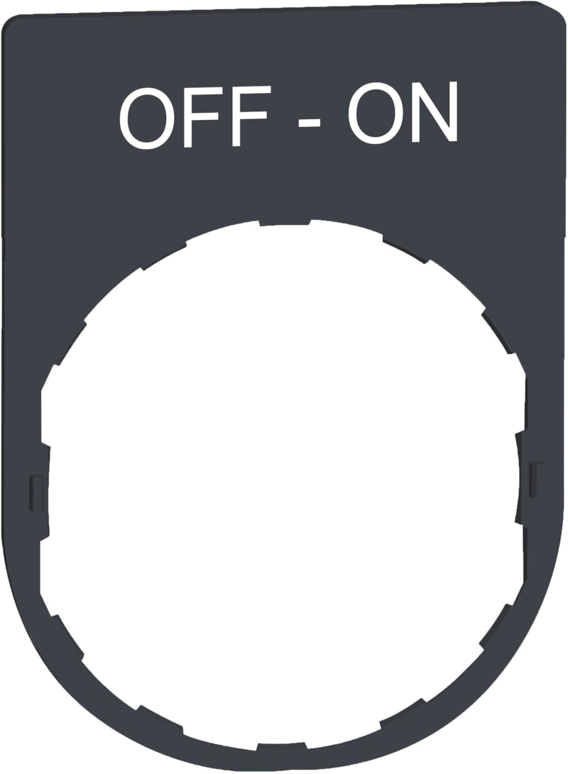 Sign in plastic with text (ZBYP2367)
