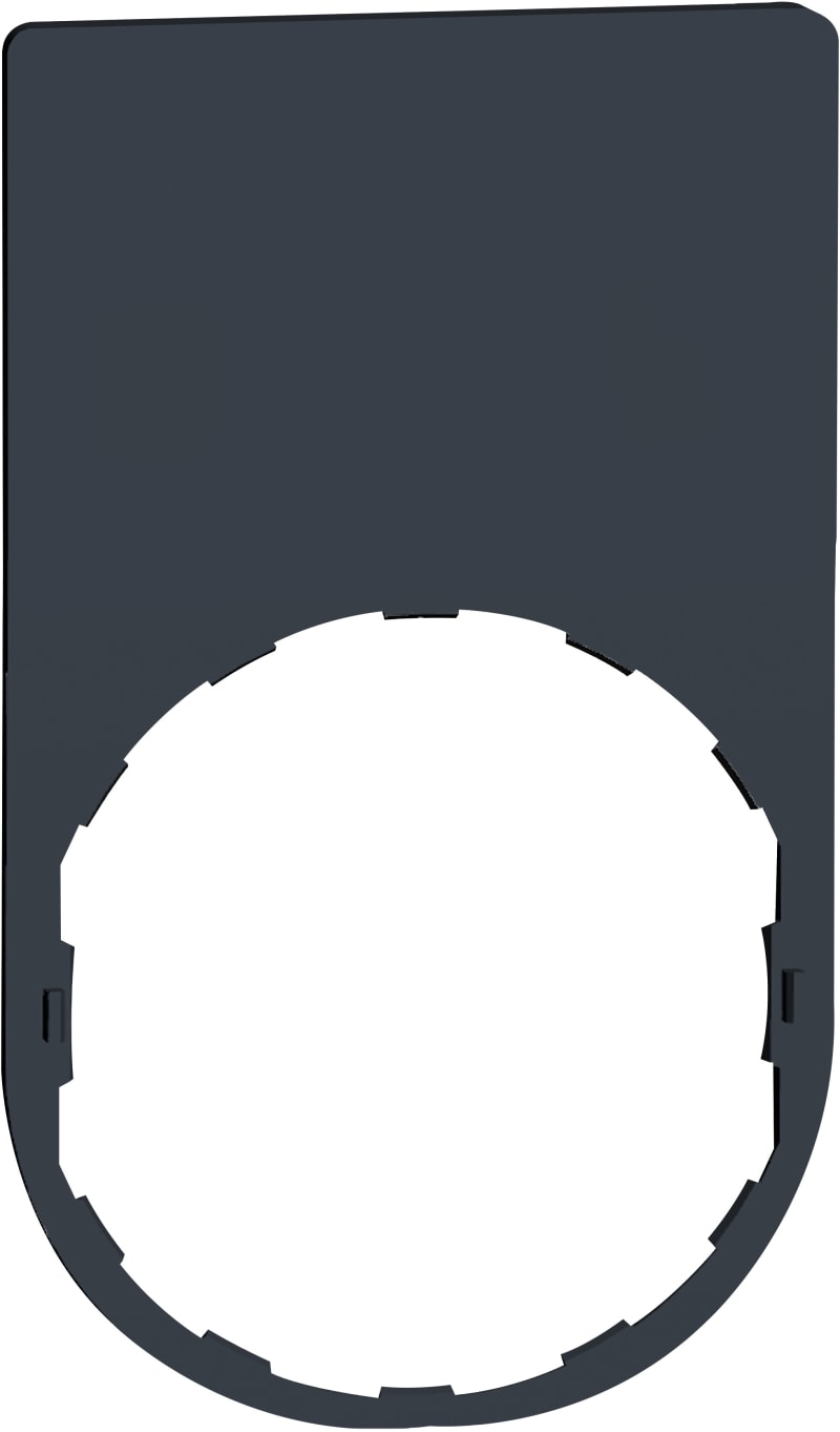 Lgndplate 30X50 2ROW-BLNK Label(blk/Red) (ZBYP6101)