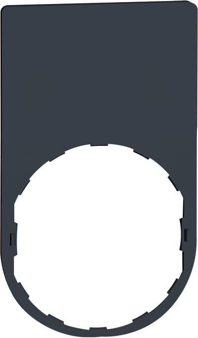 Lgndplate 30X50 2ROW-BLNK Label(blk/Red) (ZBYP6101)