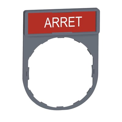 Sign Frame grey with sign+text (ZBY2104C0)