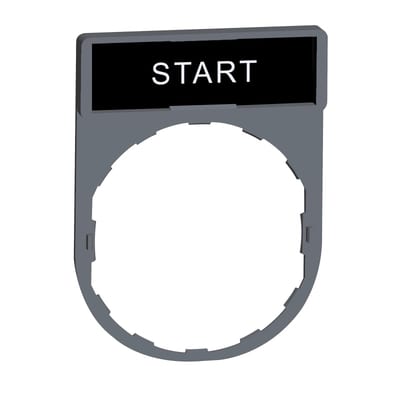 Sign Frame grey with sign+text (ZBY2303C0)