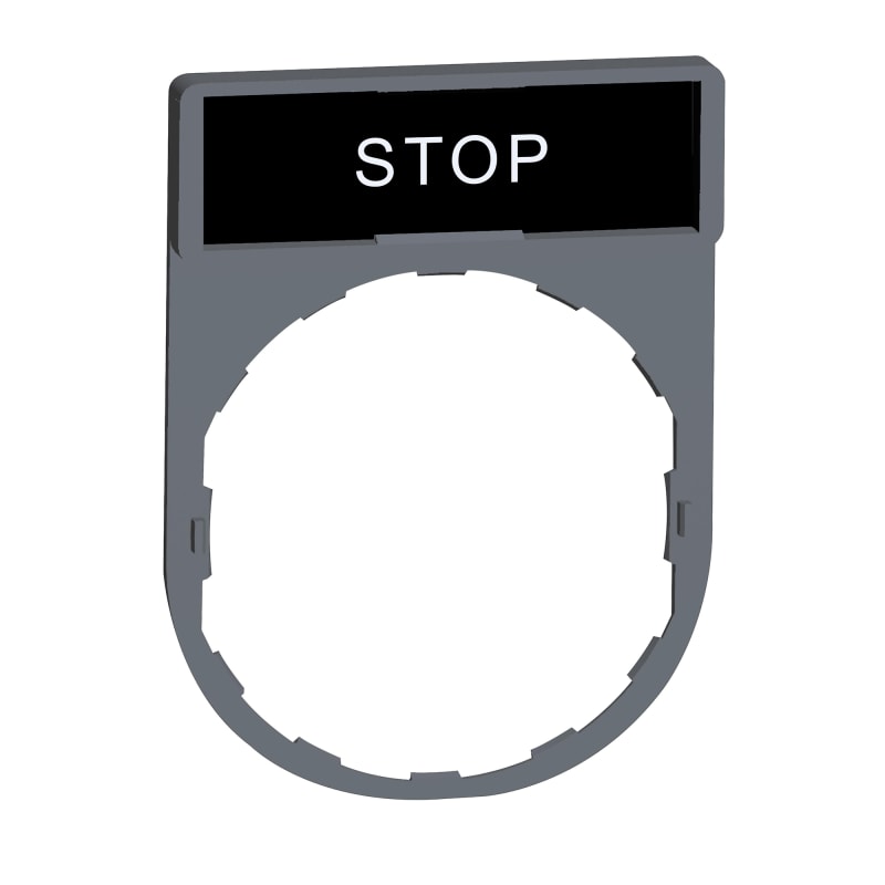Sign Frame grey with sign+text (ZBY2304C0)