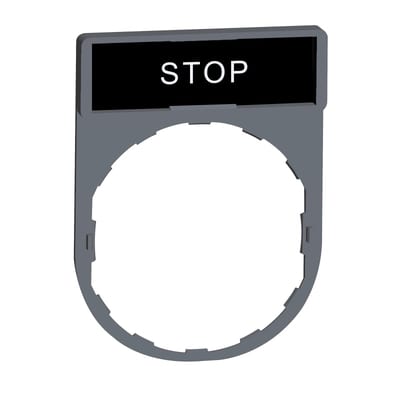 Sign Frame grey with sign+text (ZBY2304C0)