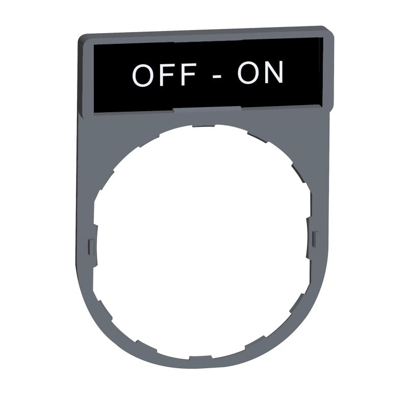 Sign Frame grey with sign+text (ZBY2367C0)