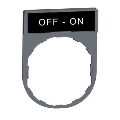 Sign Frame grey with sign+text (ZBY2367C0)