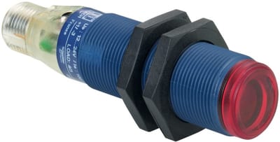Telemecanique XUBTAPSNM12 Photoelectric Sensor M18, Retroreflective for Transparent Objects, Plastic, PNP, M12 connector