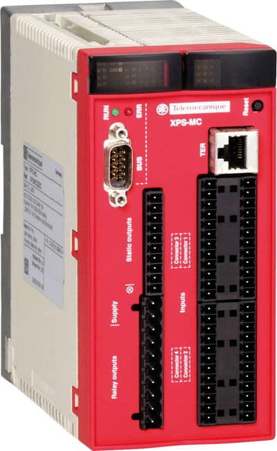 Schneider Electric safety controller XPS-MC - 24 V DC - 32 input - 48 LEDs signalling XPSMC32ZP