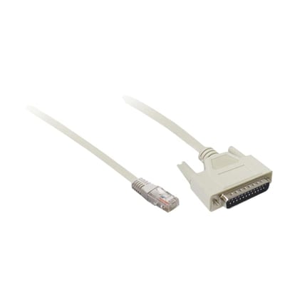 Schneider Electric Modbus serial link connecting cable - 1 RJ45/1 SUB-D 25 - 0.3 m XPSMCSCY