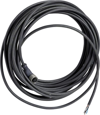 Telemecanique XZCP12V12L10 Sensor Cable, M12 female, 5-pin, PUR, 10 m