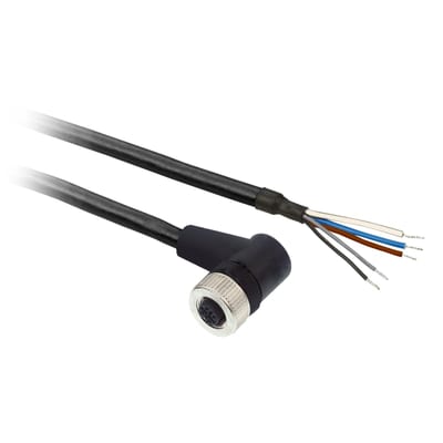 Telemecanique XZCP12V12L5 Sensor Cable, M12 female, 5-pin, PUR, 5 m