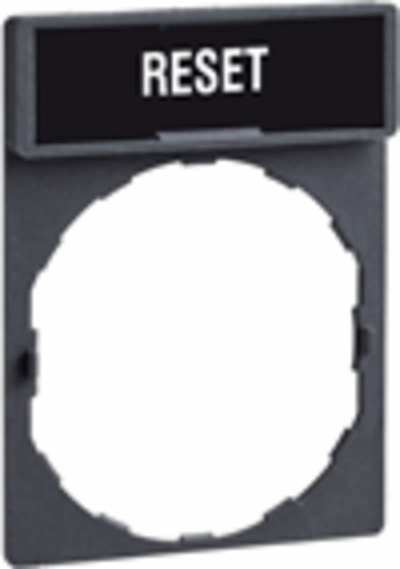 Schneider Electric Legend Holder with 'RESET' Legend (ZBY2323)