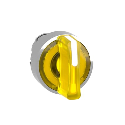 Selector switch with light 3POS.RET.H yellow