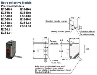 Photocell (E3ZR81)