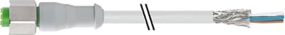 M12 Round PVC 5X0.34 SHIELDED GREY, 15M