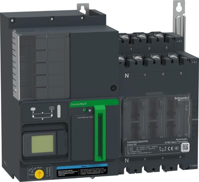 Schneider Electric TransferPacT Active Automatic, 200A, 400V, 4P, LCD, frame 250A TA25D4L2004TPE