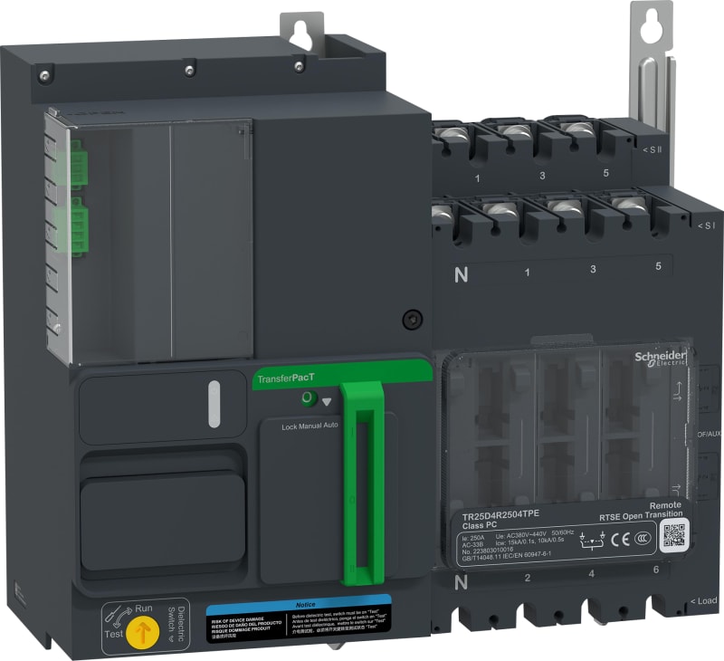 Schneider Electric TransferPacT Remote, 160A, 400V, 4P, Remote, frame 250A TR25D4R1604TPE