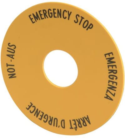 Emergency stop marker, RMQ (M22-XBK1)