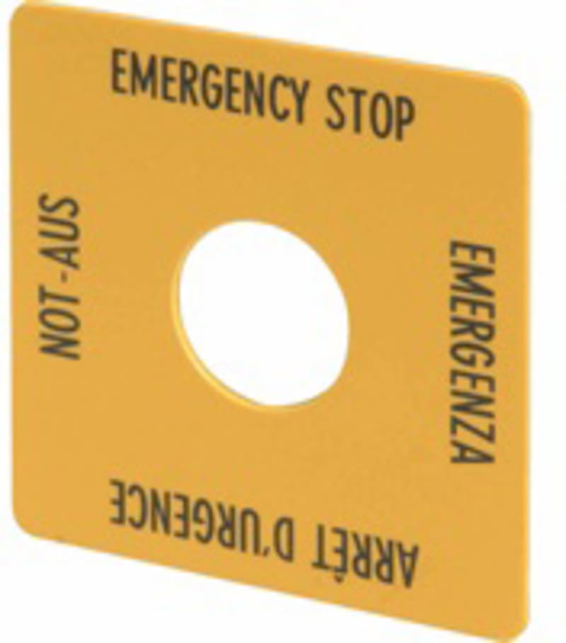 Emergency stop marker, RMQ (M22-XYK1)