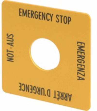 Emergency stop marker, RMQ (M22-XYK1)