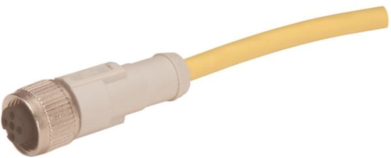 Eaton Connecting Cable, 4-Pole, DC, M12 Straight Coupling to Open End, 5 m (CSDS4A4CY2205)