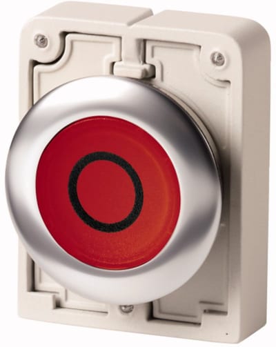 Illuminated Push Button Flat Front (M30C-FDRL-R-X0)