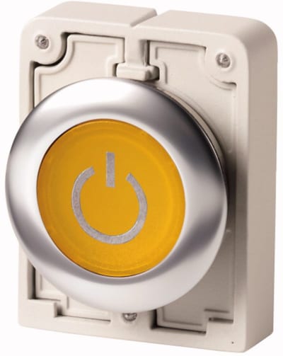 Illuminated Push Button Flat Front (M30C-FDL-Y-X162)
