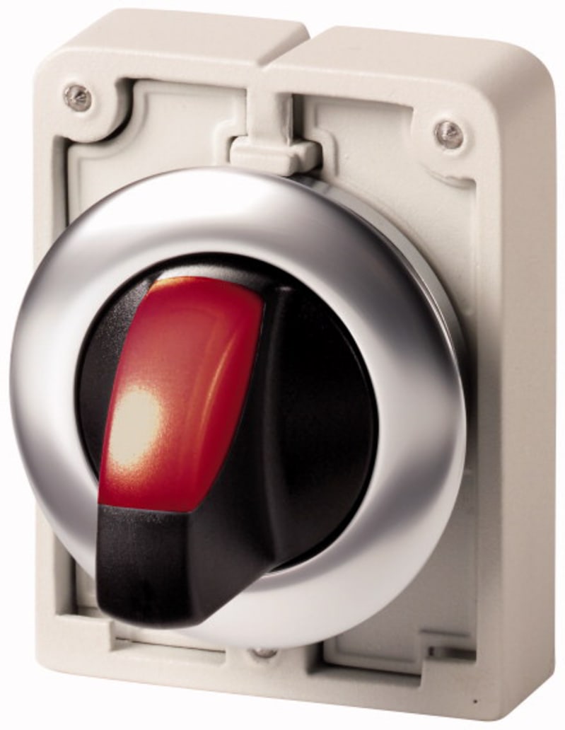 Rotary switch with light, Flat Front (M30C-FWLK-R)