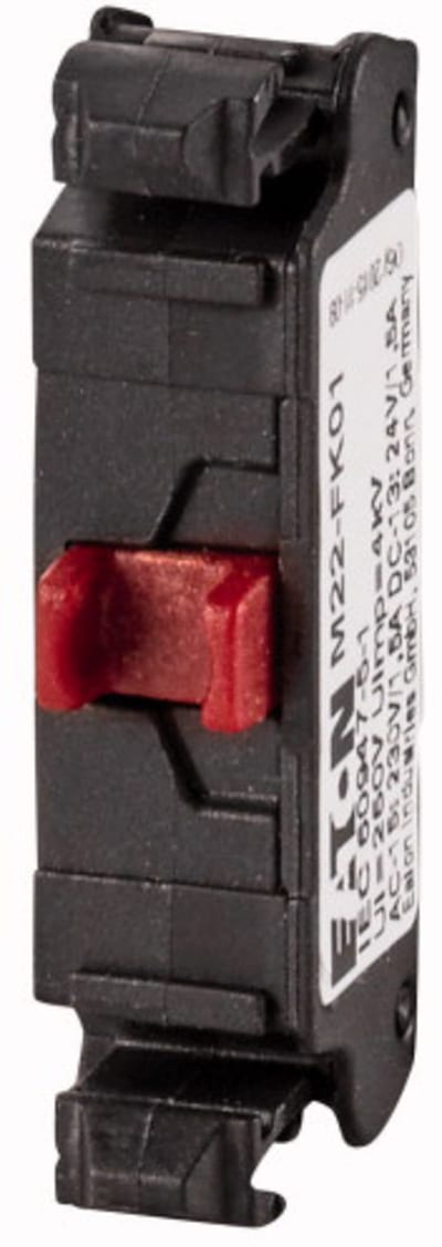 Connector element, flat rear (M22-FK01)