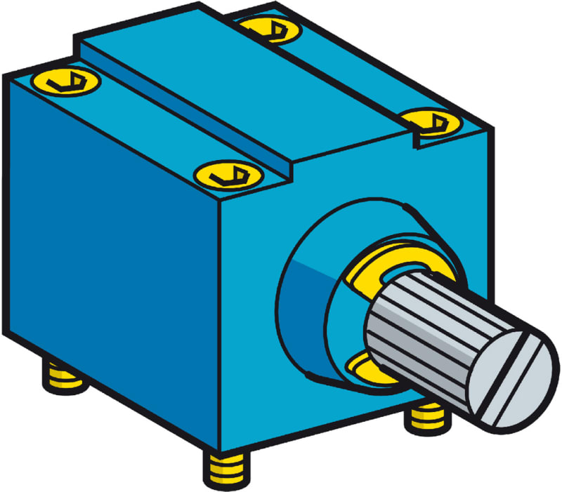 Telemecanique ZC2JE09 Limit Switch Operating Head, Rotating axis