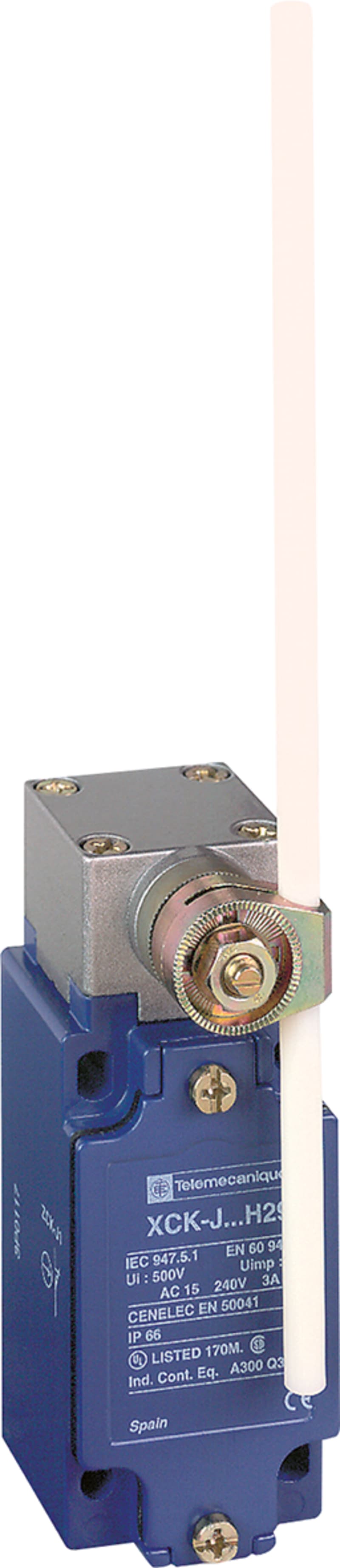 Telemecanique XCKJ10559H7 Limit Switch, Glass-Fibre Rod Lever, 1/2" NPT entry