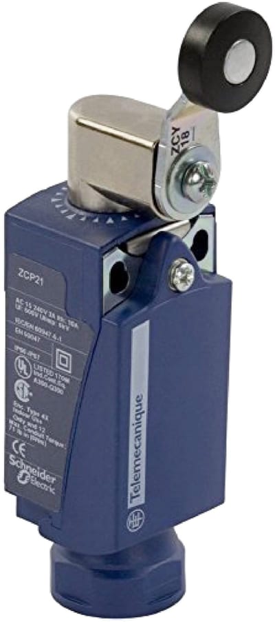 Telemecanique XCKP2118M12 Limit Switch, Roller Lever Arm, M12 connector