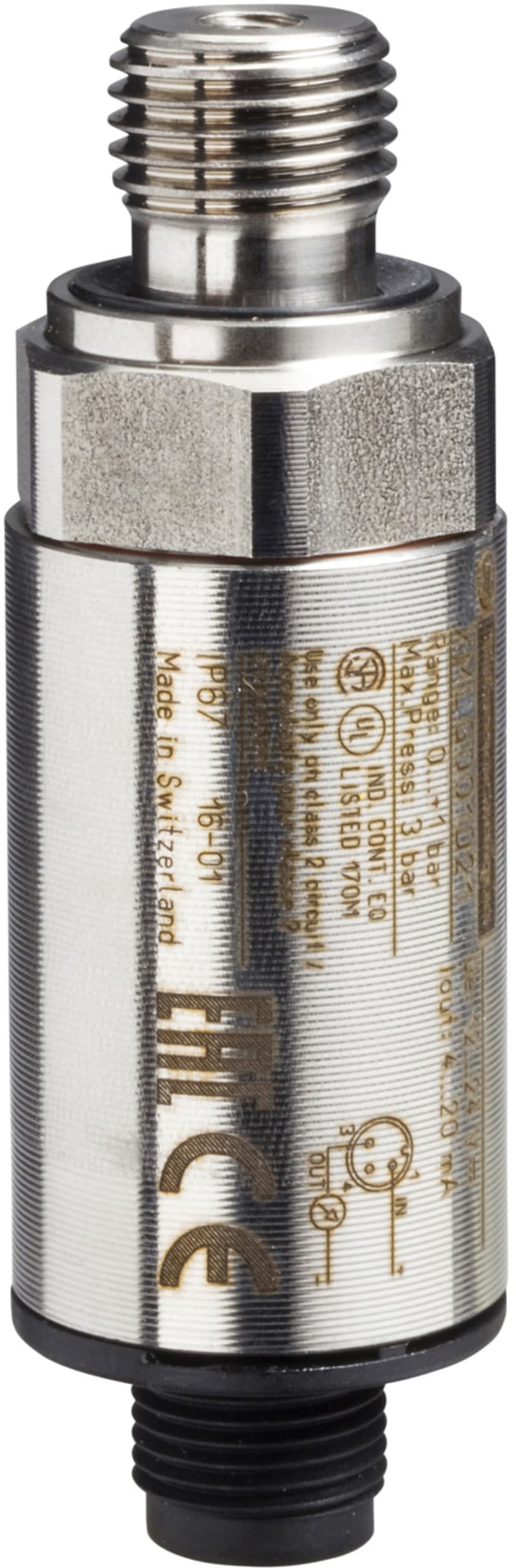 Telemecanique XMLG100D21 Pressure Transmitter, 0–100 bar, 4–20 mA