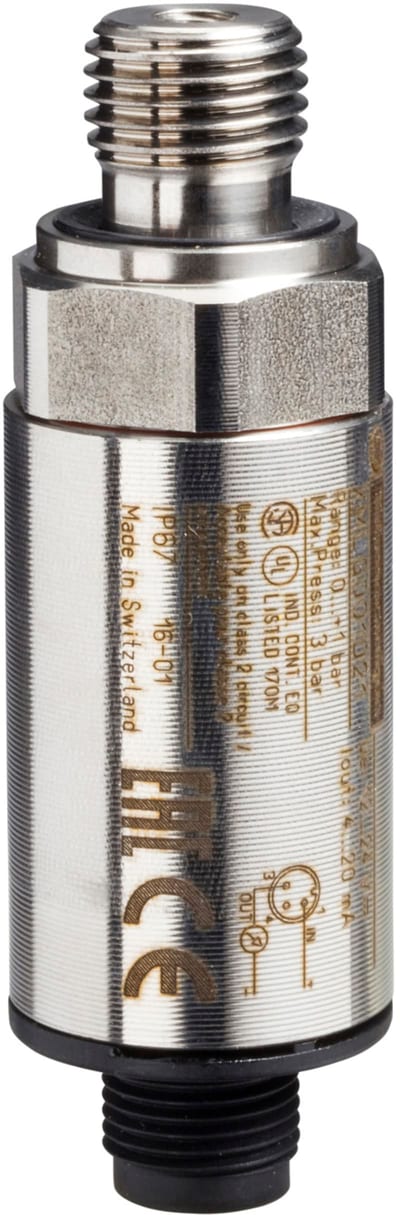 Telemecanique XMLG100D21 Pressure Transmitter, 0–100 bar, 4–20 mA