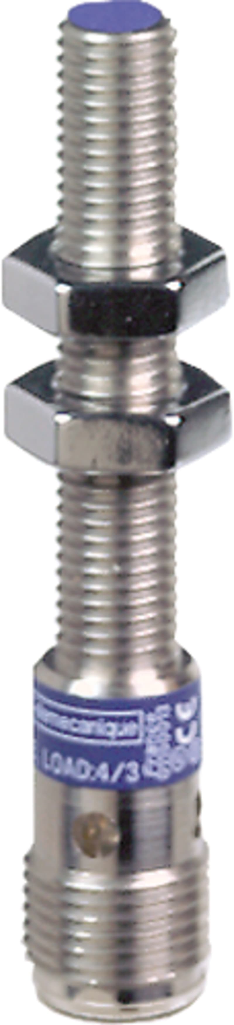 Telemecanique OsiSense XS508BLPAM12 Inductive Proximity Sensor — M8 barrel, Sn 1.5 mm, PNP, NO, M12 connector (4-Pin)