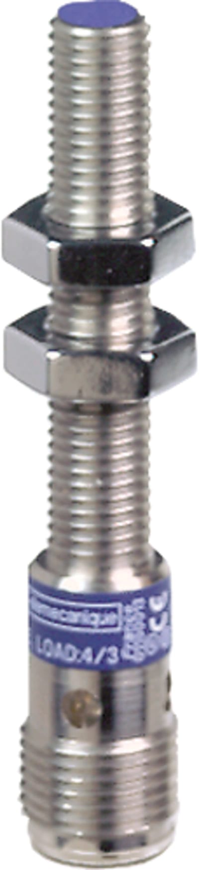 Telemecanique OsiSense XS508BLPAM12 Inductive Proximity Sensor — M8 barrel, Sn 1.5 mm, PNP, NO, M12 connector (4-Pin)