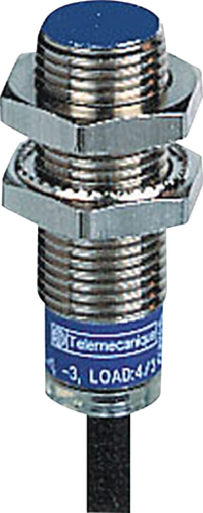 Telemecanique OsiSense XS512BLPAL2 Inductive Proximity Sensor — M12 barrel, Sn 2 mm, PNP, NO, pre-wired cable (2 m)