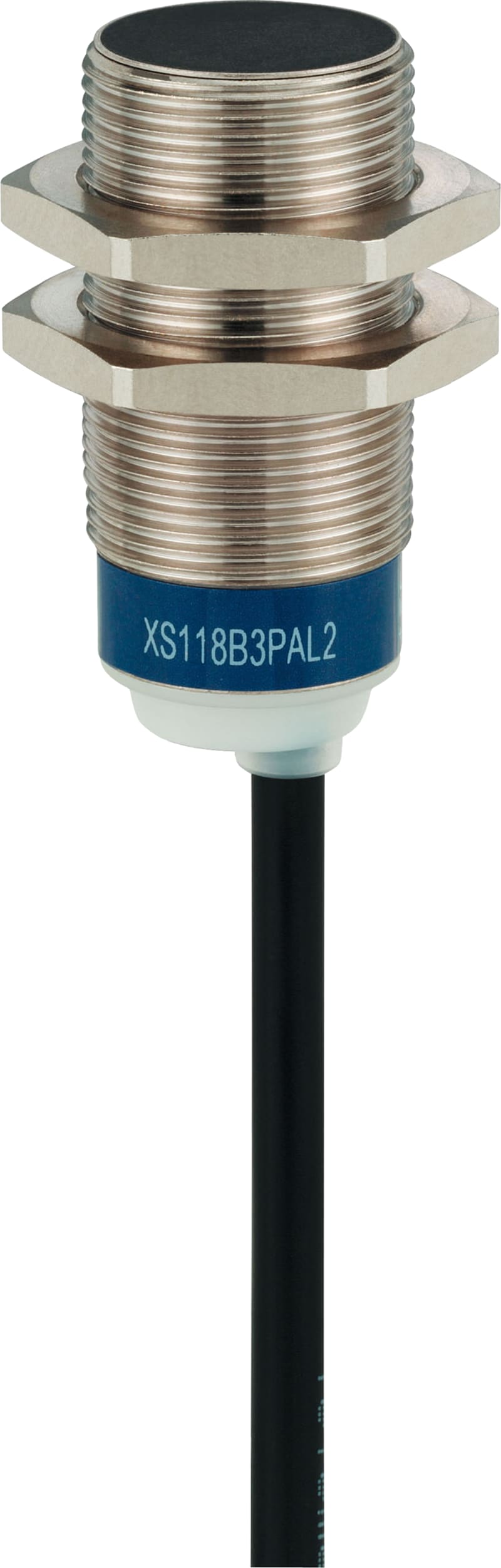 Telemecanique OsiSense XS618B1DAL2 Inductive Proximity Sensor — M18 barrel, Sn 8 mm, 2-Wire DC, NO, pre-wired cable (2 m)