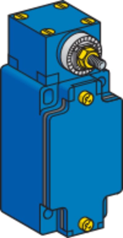 Telemecanique ZCKJ4104H29 Limit Switch Body, Metal, 2NO+2NC, Snap-action, Plug-In, M20 cable entry