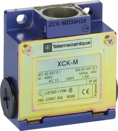 Telemecanique ZCKM9H29 Limit Switch Body, Metal, NC+NC, Snap-action, M20 cable entry
