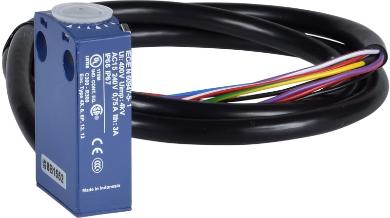 Telemecanique ZCMD41L2 Limit Switch Body, Metal, 2NC/2NO, Snap-action, 2 m cable