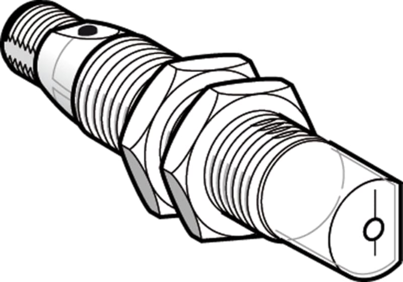 Telemecanique XUBTANSWM12 Photoelectric Sensor M18, Retroreflective for Transparent Objects, Plastic, NPN, M12 connector