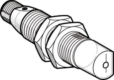 Telemecanique XUBTANSWM12 Photoelectric Sensor M18, Retroreflective for Transparent Objects, Plastic, NPN, M12 connector