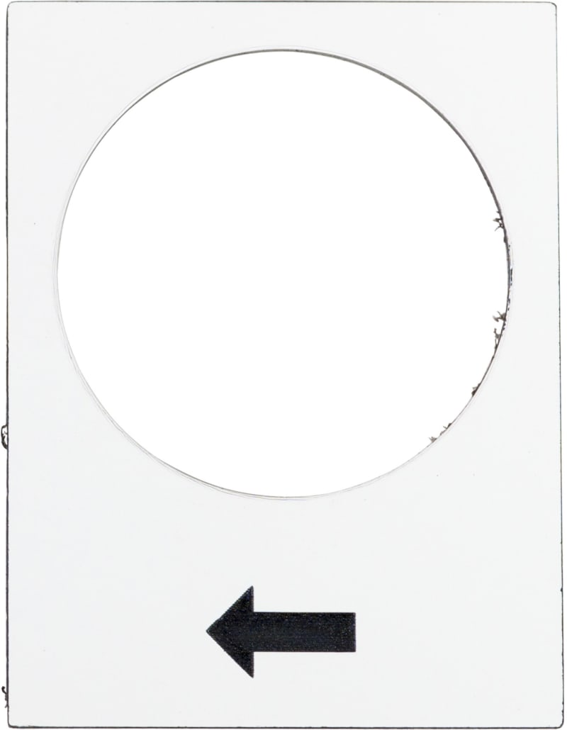 Schneider Electric legend - 30 x 40 mm - white - raise or right, slow ZB2BY4901
