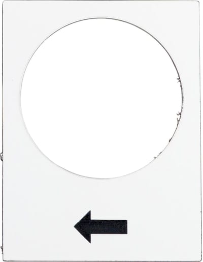 Schneider Electric legend - 30 x 40 mm - white - raise or right, slow ZB2BY4901