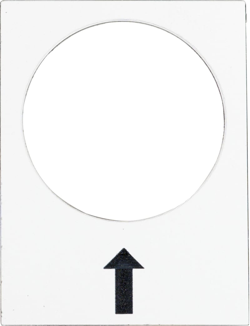 Schneider Electric Marked legend,Harmony XAC,legend, 30X40MM, white, right, slow ZB2BY4907