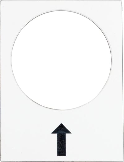 Schneider Electric Marked legend,Harmony XAC,legend, 30X40MM, white, right, slow ZB2BY4907